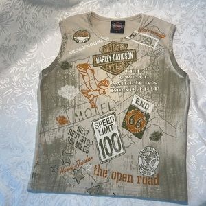 Harley Davidson Sleeveless Shirt